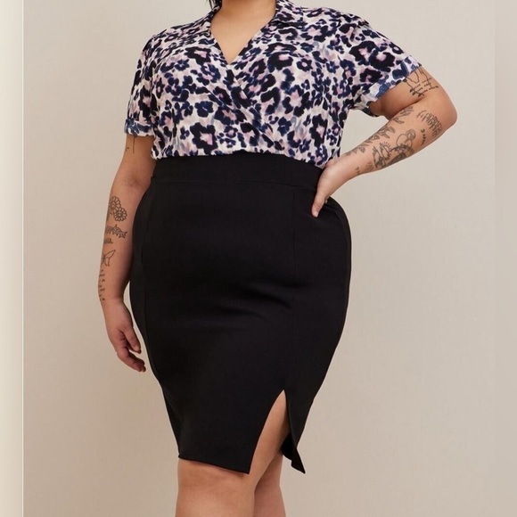 torrid Dresses & Skirts - Torrid At The Knee Ponte Studio Crepe Bodycon Dress Plus Size 2 2X 18/20 New